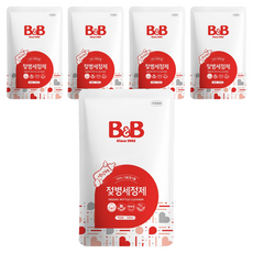 B&B 奶瓶清潔液補充包, 500ml, 5包