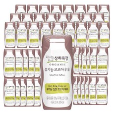 상하목장 유기농 코코아 우유 125ml, 48개