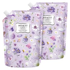 부케가르니 딥퍼퓸 섬유유연제 화이트머스크향 리필, 2L, 2개 2개, 2000ml