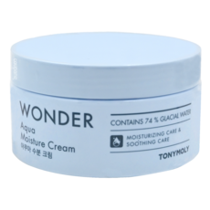 TONYMOLY Wonder 水潤保濕霜, 含74%冰川水保濕, 舒緩護理, 300ml, 1罐
