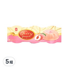 e.Ben 一本 水蜜桃布丁 110g x 3入/組, 330g, 5組