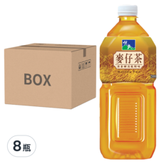 悅氏 礦泉茶品 麥仔茶, 消暑解渴, 2000毫升, 8瓶, 2L