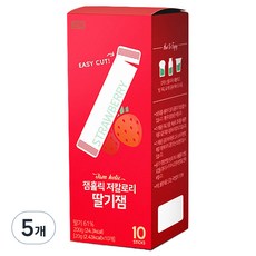 잼홀릭 저칼로리 무설탕 딸기 스틱잼 10p, 200g, 5개