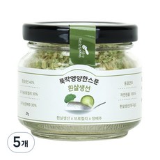리틀스푼 뚝딱영양한스푼 이유식, 흰살생선맛, 5개, 25g
