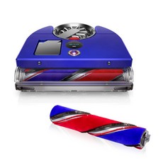 다이슨 360 vis nav 로봇 청소기 304631-01 + 브러시바 972066-01 세트, 304631-01(로봇청소기), 972066-01(브러시바), 블루 + 니켈