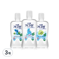 가그린 어린이용 구강세정제 청포도향 랜덤발송, 380ml, 15개
