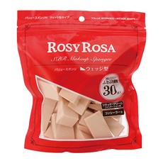 ROSY ROSA SBR粉底液粉撲，三角形多面多角，30入, 三角形, 1包