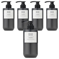 모다모다 네이처 리프레싱 무실리콘 헤어트리트먼트 코튼 파우더향, 500ml, 5개