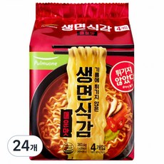 풀무원 생면식감 생라면 매운맛, 24개