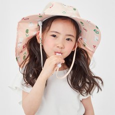 롤리트리 여아용 래빗 메쉬 플랩캡