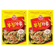 오뚜기 부침가루, 1kg, 2개