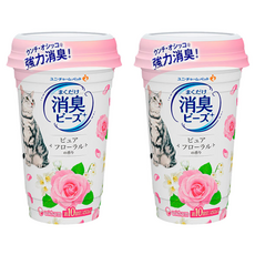 unicharm 清新消臭貓盆消臭粒 純淨花香, 450ml, 2個
