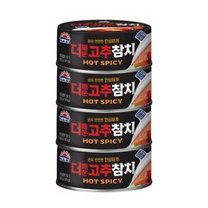 사조 더매운 고추참치, 100g, 4개