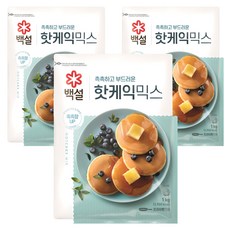 백설 핫케익믹스, 1kg, 3개