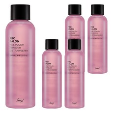 THE FACE SHOP 菲詩小舖 fmgt pro 沙龍指甲卸妝液 01 草莓, 500ml, 5個