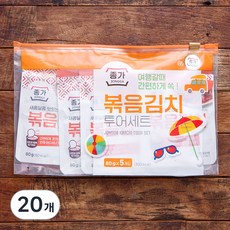 종가 볶음김치 투어세트, 80g, 20개