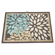 BonBon naturel 刮泥地墊, 40*60CM, PVC表面, 橡膠底, 煙花, 1個, 40 x 60cm