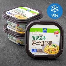 면사랑 청양 콘 크림 우동 (냉동), 330g, 3개