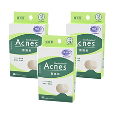 MENTHOLATUM 曼秀雷敦 Acnes 痘痘貼 極致薄綜合型 Set, 0.02cm 極緻薄貼片, 26片, 3盒