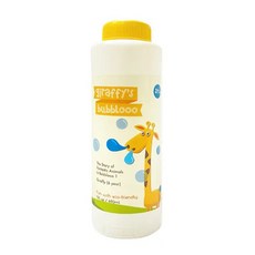 BUBBLOOO 長頸鹿小號角泡泡補充液 490ml，天然植物萃取，通過EWG認證，安全無毒，促進兒童發展, 1瓶