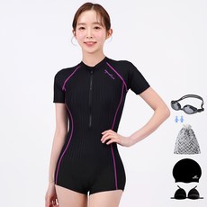 아쿠아티카 여성용 반팔원피스 2부 수영복 6종 세트 AQA27513