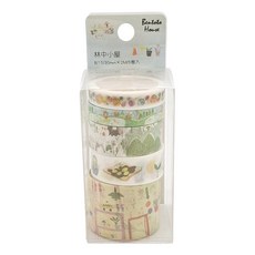 Bentoto House 本朵爱舍 珠光和紙膠帶 8/15/30mm x 2M 共5卷, 林中小屋, 1個