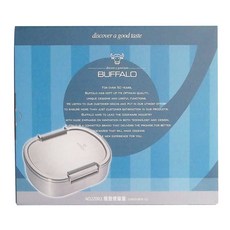BUFFALO 牛頭牌 雅登便當盒(L), SUS-304不鏽鋼材質, 900ml, 1個, 不鏽鋼