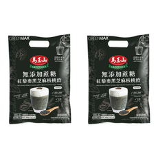 馬玉山 無添加蔗糖紅藜麥黑芝麻核桃飲，高鈣高纖，健康沖泡飲品, 360g, 2袋