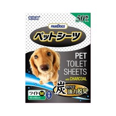 PAMDOGS 幫狗適 寵物竹炭尿布, 厚型, 45x60cm, 50枚, M(60 x 45cm), 50片, 1包
