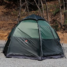 스위스마운틴 헥사돔 원터치 텐트, 그린, 8인용