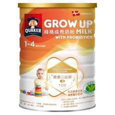 QUAKER 桂格 健康三益菌配方成長奶粉 1~4歲, 825g, 1罐