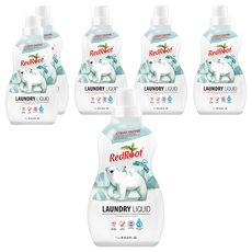 레드루트 세탁 유아 세제 본품 무향, 6개, 1L