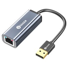biaze 畢亞茲 USB2.0轉RJ45網線介面轉接頭, 優質ABS外殼, 1個
