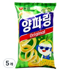 농심 양파링, 80g, 5개