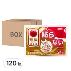 KOBAYASHI 小林製藥 桐灰 手握式 小白兔暖暖包, 非黏貼型 暖暖包, 持續發熱24小時, 30入, 4盒