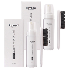 Tamsaa 鞋用泡沫清潔劑 Set, 含專用清潔刷, 200ml, 2組
