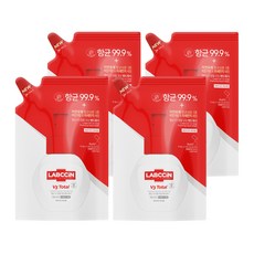 랩신 토탈 핸드워시 리필 파우더리허브향, 200ml, 4개