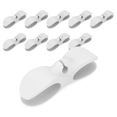 Pickypicks 黏貼式電線架, 白色, 10入