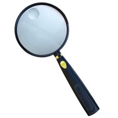 圓形撿物夾攜帶型放大鏡手把放大鏡直徑110mm, 1個, 混色