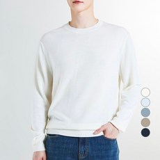 스파오 남성용 MERINO 라운드넥 니트