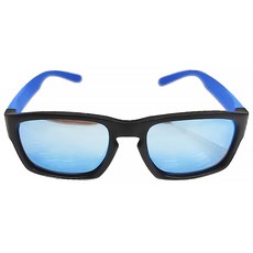 Loveye 兒童偏光太陽眼鏡，抗UV400, 鏡面寬度 12.4 x 鏡面高度 4.2 x 鏡腳長度 13.2cm, 藍莓派對 冰晶藍鏡片 + 黑碰藍鏡架