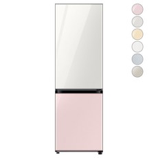 [색상선택형] 삼성전자 비스포크 냉장고 방문설치, 글램 화이트 + 글램 핑크,
