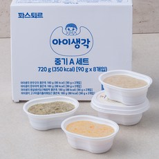 파스퇴르 아이생각 이유식 중기 7~8개월 A세트, 180g, 4개