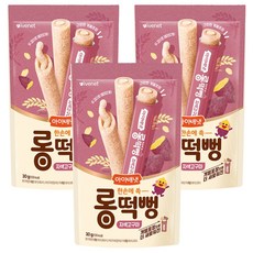 아이배냇 유아용 롱떡뻥 자색고구마 30g, 3개, 자색고구마맛