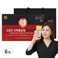 Jungwonsam 6年根高麗紅蔘萃取口含片 60片入, 14.1g, 6盒