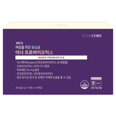 뉴트리코어 여성을 위한 유산균 이너 프로바이오틱스, 300g, 1개