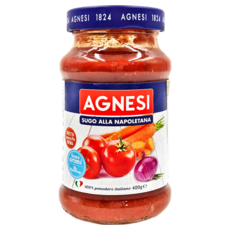 AGNESI 義大利 拿坡里番茄麵醬, 400克, 義大利原裝進口, 400g, 1罐