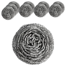 不鏽鋼 鋼絲球 Set, 50G, 清潔不易斷絲, 10個, 1組
