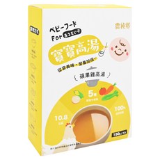 農純鄉 台灣公司貨 寶寶高湯 蘋果雞高湯 6個月以上 4包, 600g, 1盒