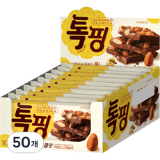 오리온 톡핑 초콜릿 아몬드 & 그래놀라, 43g, 50개